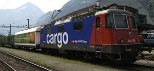 Güterzug von SBB Cargo im Wagenladungsverkehr in der Schweiz