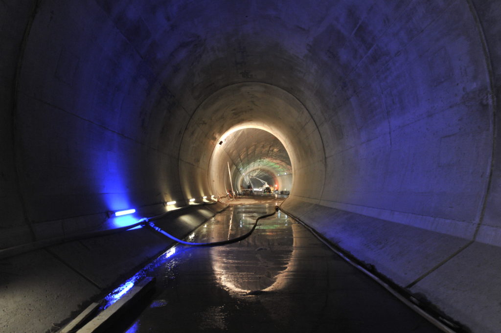 Bild des Tunnelabschnitts bei Camorino