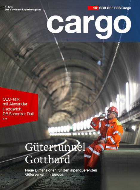 Im neuen Cargo Magazin dreht sich alles um den Gotthard-Basistunnel. Das Heft ist erhältlich ab dem 2. April 2015. Zum Abo.